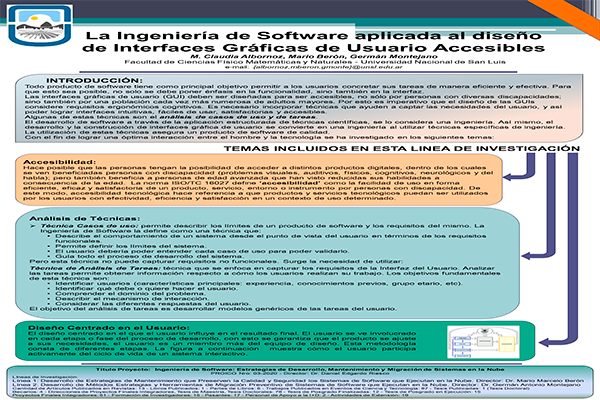 La Ingeniería de Software Aplicada al Diseño de Interfaces Gráficas